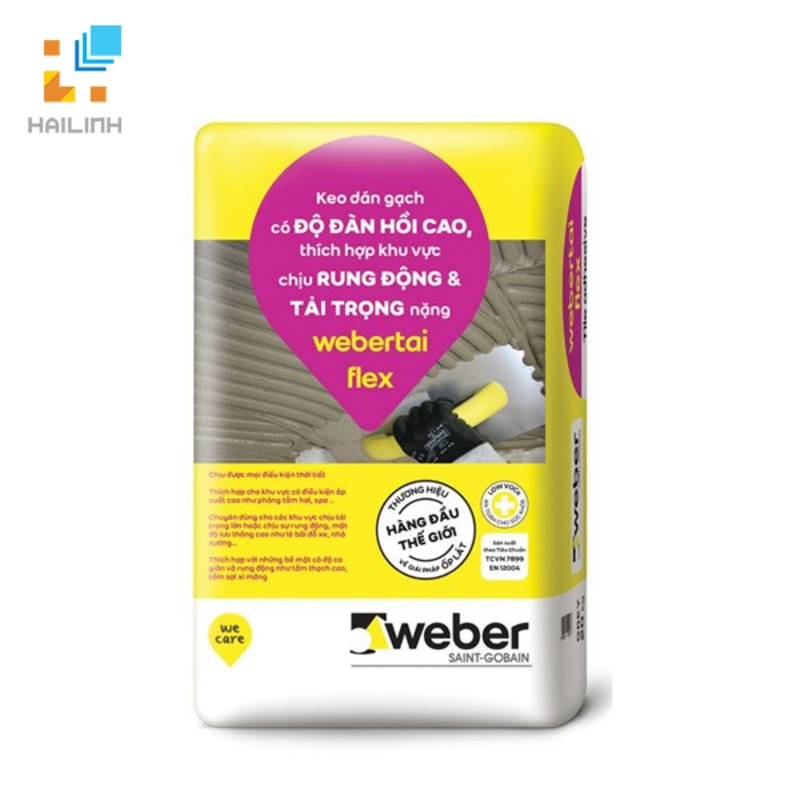 Keo dán gạch ngoài trời Weber.tai FLEX